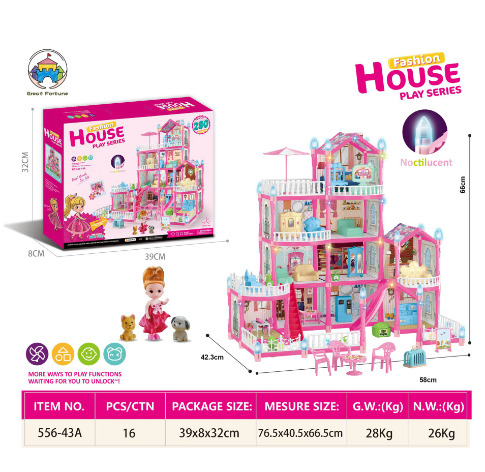 Beautiful Luxury Doll House Dream House Furniture Living Room Gifts for Children Beautiful Luxury Doll House Dream House Furniture Living Room Gifts for Children